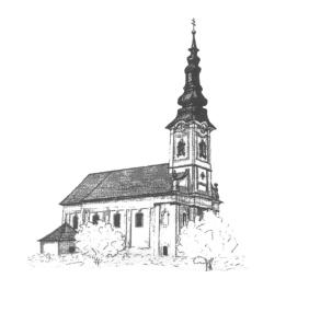 Farský kostol - kresba Farský kostol - kresba